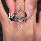 💎Дамски блестящ пръстен с ажурна капка💍✨