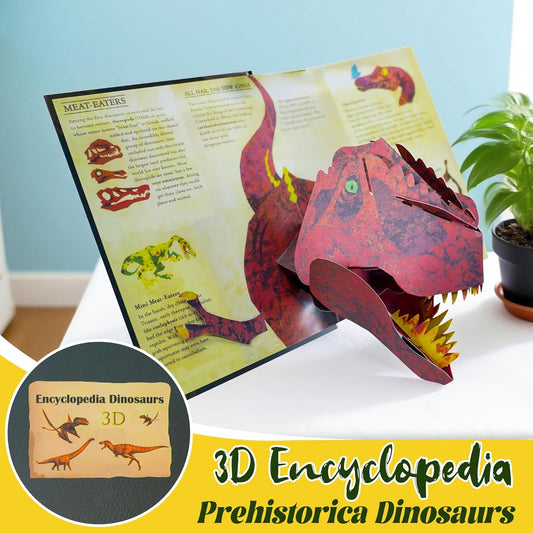 🦖3D Енциклопедия Prehistorica Динозаври – запалете пътешествието на децата към интелектуално просвещение! 📚