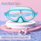 🏆🏊‍♀️HD за деца, с голяма рамка, водоустойчиви и противозамъгляващи се очила за плуване