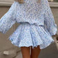 🌷【S-2XL】🎀 Дамска рокля с вратовръзка на талията и флорален десен
