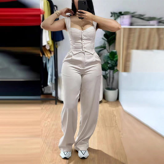 🎉【S-XL】💝Дамски комплект втален топ и панталон с цяла дължина