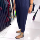 🌷【S-5XL】💝Дамски едноцветен комплект от две части Топ и панталон без ръкави