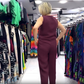 🌷【S-5XL】💝Дамски едноцветен комплект от две части Топ и панталон без ръкави