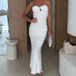 ⏳Ограничен във времето специален⏰Елегантен без презрамки Ruched Bodycon Dress👗