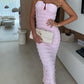 ⏳Ограничен във времето специален⏰Елегантен без презрамки Ruched Bodycon Dress👗