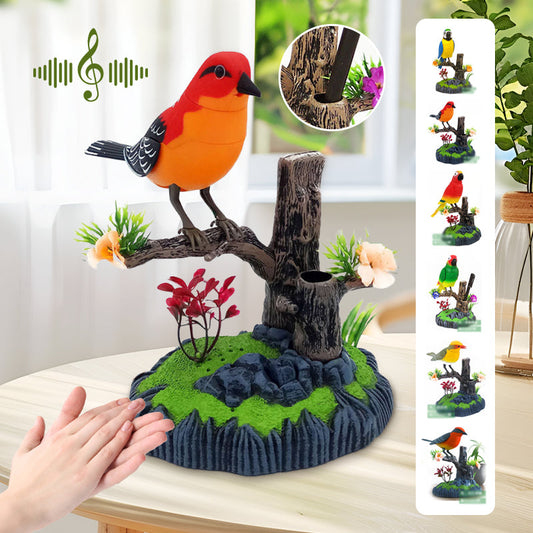 🦜Интерактивна играчка с гласово активиране, имитираща чуруликане на птица