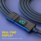 ⚡120 W 3-в-1 кабел за бързо зареждане с цифров дисплей