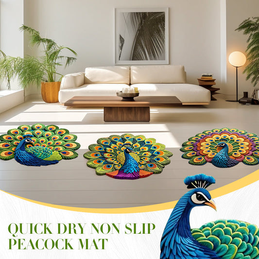 🏠2025 Нов продукт🦚 Бързосъхнеща противоплъзгаща подложка Peacock