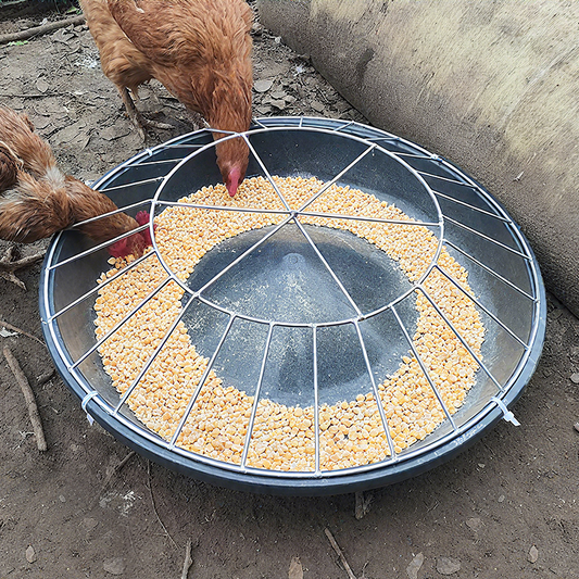🐓Голям кръгъл бункер за храна за птици