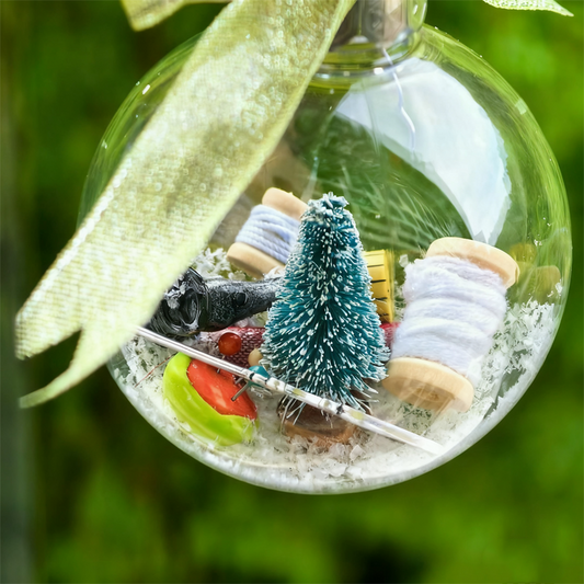 🎄Коледна украса за шиене „Снежна топка“