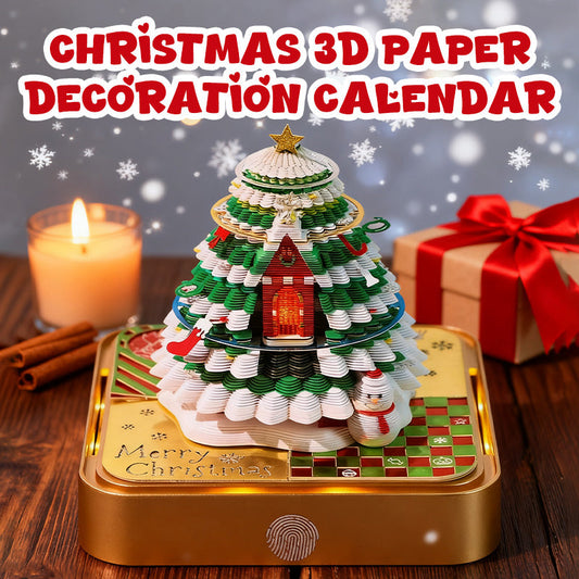 Коледен 3D календар за декорация от хартия
