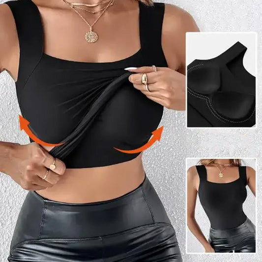 🌟 Най-популярен продукт за 2026 г. 💖 (M-3XL) Моделиращ топ с вграден сутиен 💃
