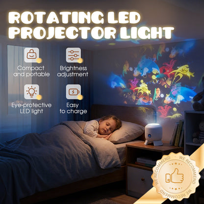 ⚡ Динамичен въртящ се LED прожектор