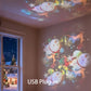 ⚡ Динамичен въртящ се LED прожектор