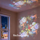 ⚡ Динамичен въртящ се LED прожектор