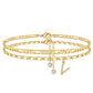 💕Многослойна златна гривна за глезена за жени💃