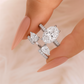 💎Дамски блестящ пръстен с ажурна капка💍✨