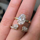 💎Дамски блестящ пръстен с ажурна капка💍✨