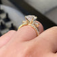 💎Дамски блестящ пръстен с ажурна капка💍✨