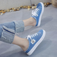 👟☀️Дамски пантофки от деним – удобна подметка и небрежен стил🥰