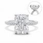 💎💍Пръстен с диамант с висока въглеродна съдържание, огранен „Ледено цвете“