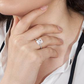💎💍Пръстен с диамант с висока въглеродна съдържание, огранен „Ледено цвете“