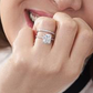 💎💍Пръстен с диамант с висока въглеродна съдържание, огранен „Ледено цвете“