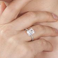 💎💍Пръстен с диамант с висока въглеродна съдържание, огранен „Ледено цвете“