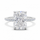 💎💍Пръстен с диамант с висока въглеродна съдържание, огранен „Ледено цвете“